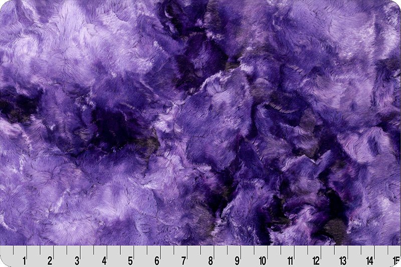 Shannon Fabrics Luxe Cuddle Galaxy Viola Minky Fabric - On Pins & Needles Quilting Co.