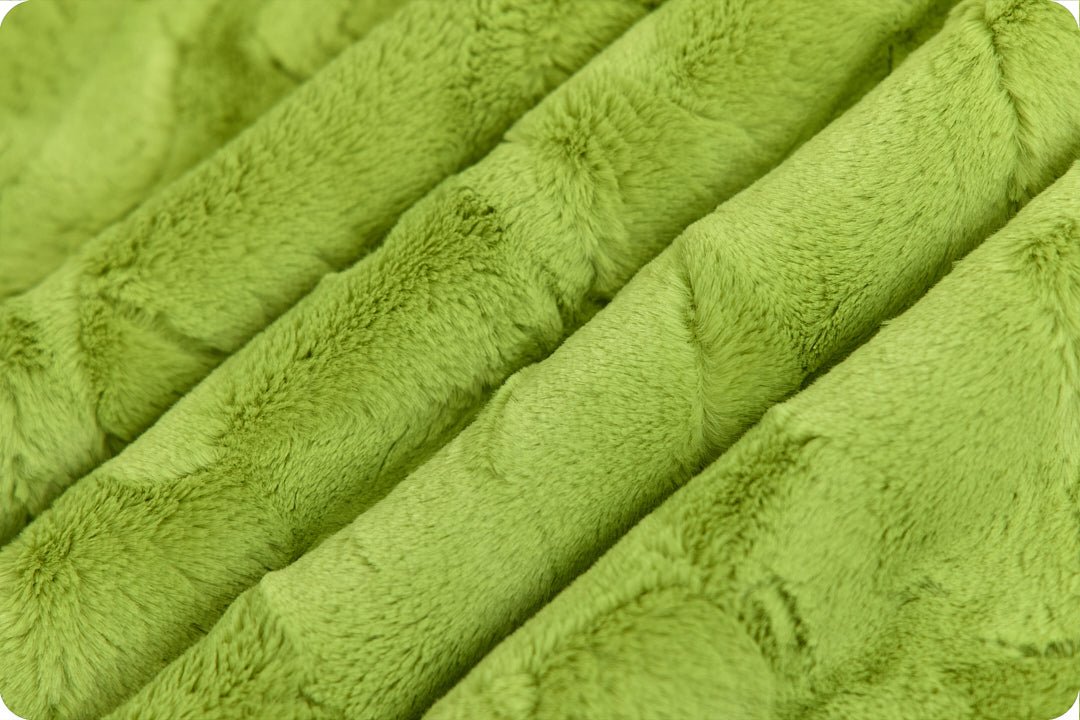 Shannon Fabrics Luxe Cuddle Hide Mean Green Minky Fabric - On Pins & Needles Quilting Co.