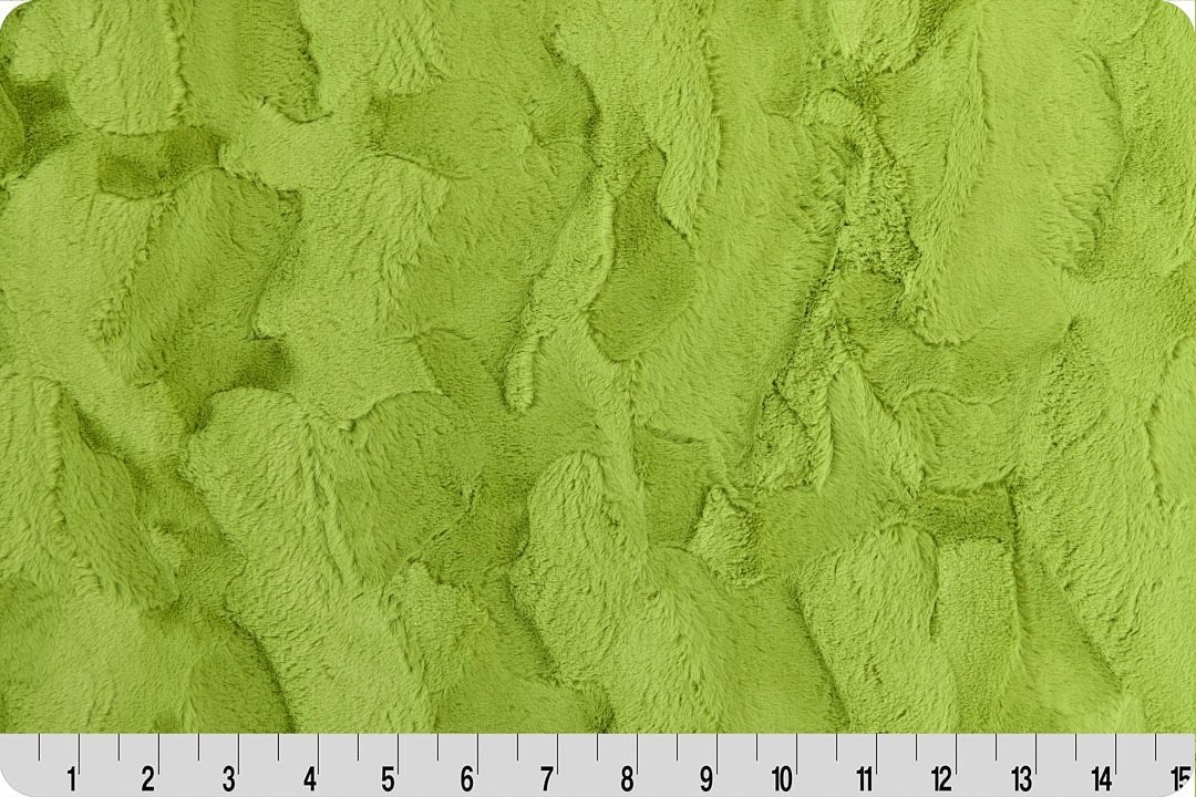 Shannon Fabrics Luxe Cuddle Hide Mean Green Minky Fabric - On Pins & Needles Quilting Co.