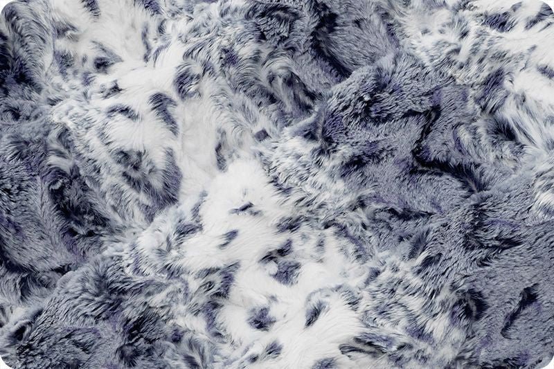 Shannon Fabrics Luxe Cuddle Snowy Owl Indigo Minky Fabric - On Pins & Needles Quilting Co.