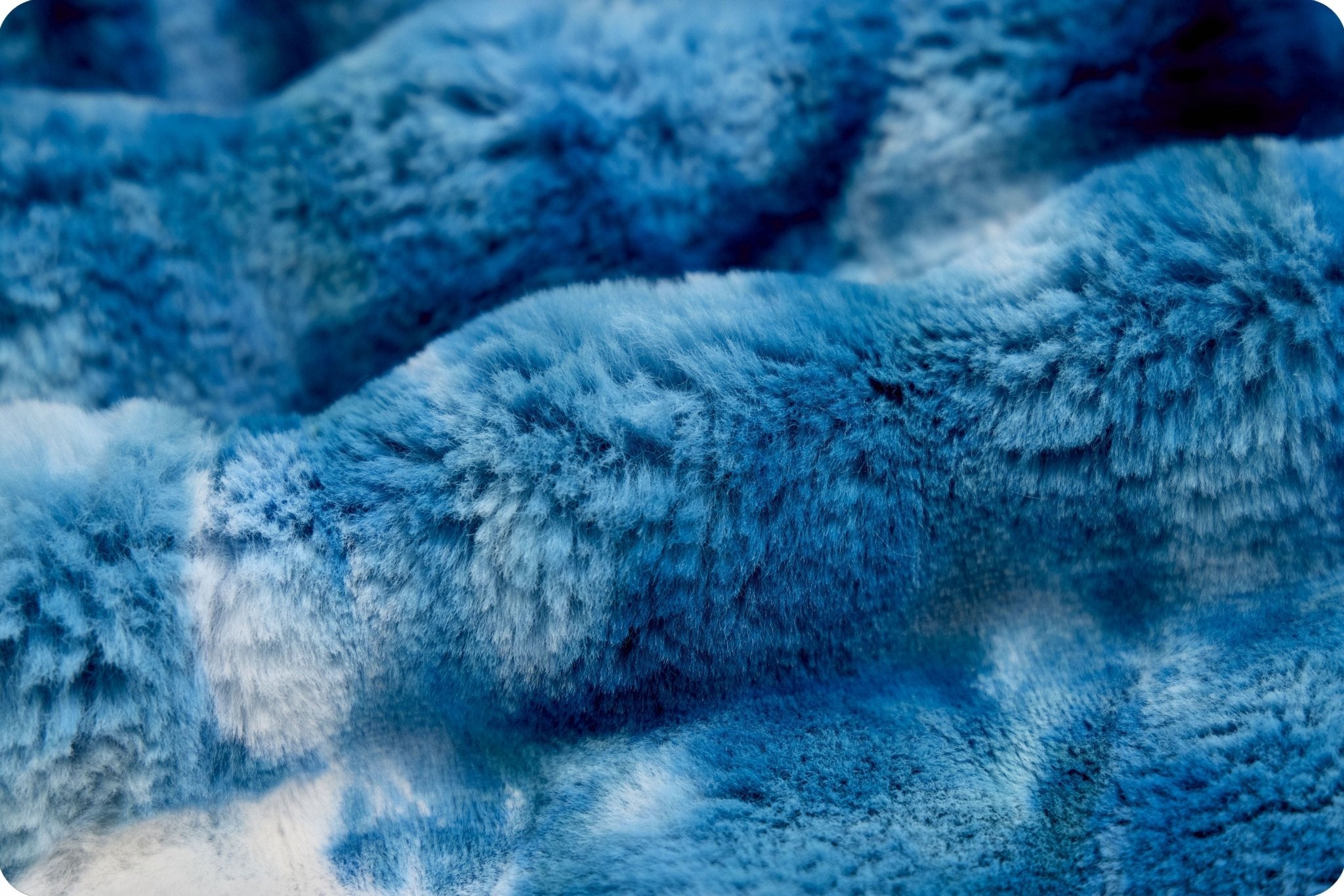 Shannon Fabrics Luxe Cuddle Sorbet Powderpuff Dark Sea Minky Fabric - On Pins & Needles Quilting Co.