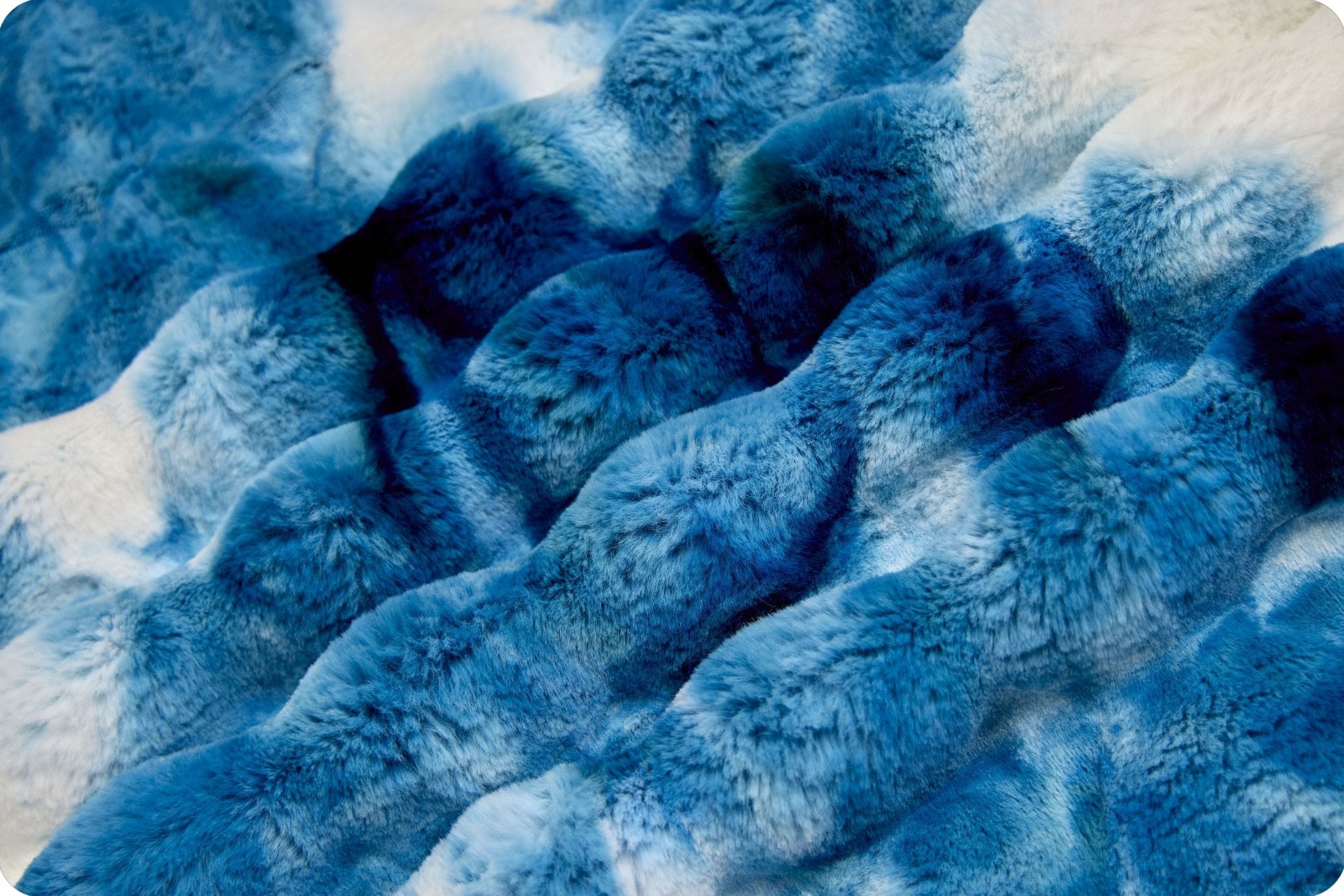 Shannon Fabrics Luxe Cuddle Sorbet Powderpuff Dark Sea Minky Fabric - On Pins & Needles Quilting Co.