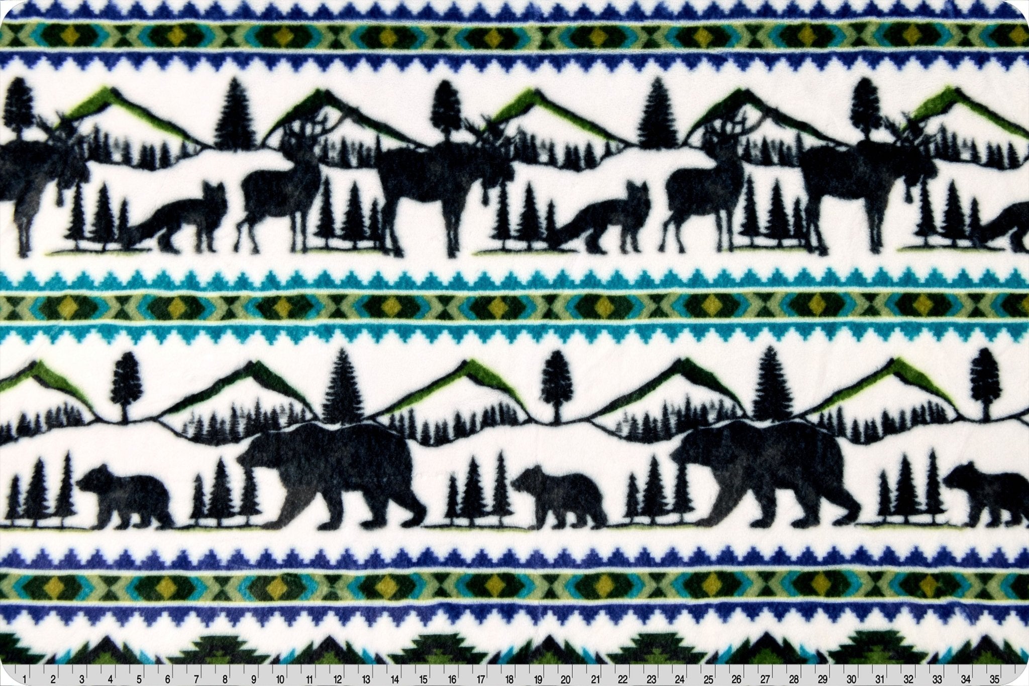 Shannon Fabrics Luxe Cuddle Trailhead Loden Minky Fabric - On Pins & Needles Quilting Co.