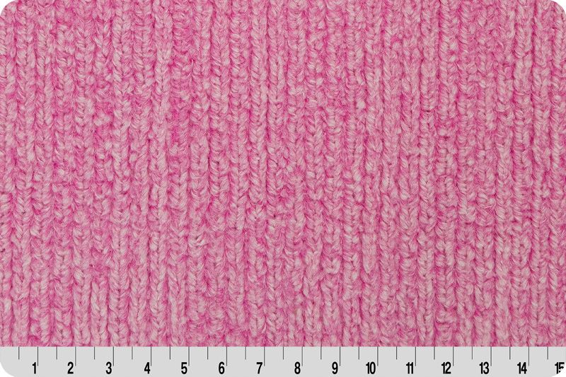Shannon Fabrics Luxe Cuddle Weave Fuchsia Minky Fabric - On Pins & Needles Quilting Co.