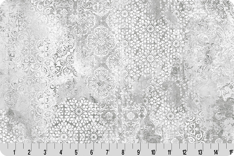 Shannon Fabrics Quilting Cuddle Barely Basics Stone Wash Cloudy 1.5mm 44" Wide Minky Fabric