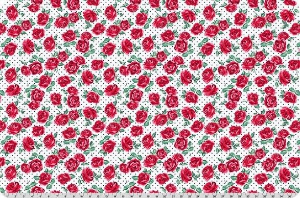 Shannon Fabrics Quilting Cuddle Cottage Rose Lane Briar Snow 1.5mm 44" Wide Minky Fabric - On Pins & Needles Quilting Co.