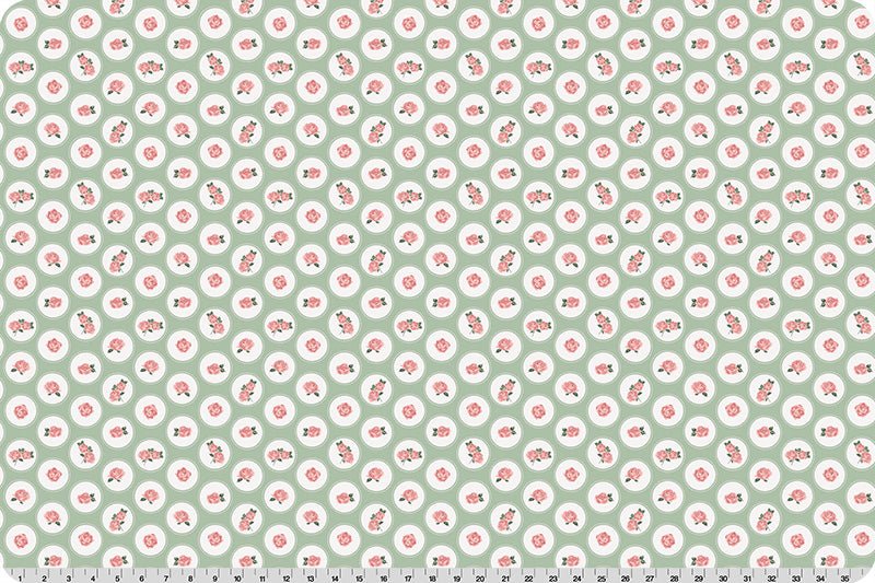 Shannon Fabrics Quilting Cuddle Cottage Rose Lane Brighton Meadow 1.5mm 44" Wide Minky Fabric - On Pins & Needles Quilting Co.