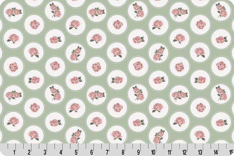 Shannon Fabrics Quilting Cuddle Cottage Rose Lane Brighton Meadow 1.5mm 44" Wide Minky Fabric - On Pins & Needles Quilting Co.