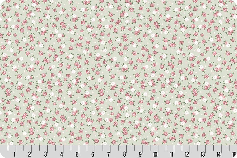 Shannon Fabrics Quilting Cuddle Cottage Rose Lane Kensington Meadow 1.5mm 44" Wide Minky Fabric - On Pins & Needles Quilting Co.