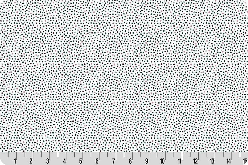 Shannon Fabrics Quilting Cuddle Garden Dot Multi 1.5mm 44" Wide Minky Fabric - On Pins & Needles Quilting Co.