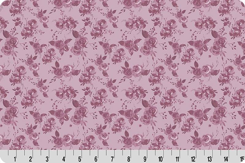 Shannon Fabrics Quilting Cuddle Garden Tonal Woodrose 1.5mm 44" Wide Minky Fabric - On Pins & Needles Quilting Co.