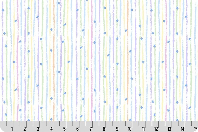 Shannon Fabrics Quilting Cuddle Goodnight Farm Dreamland Pastel 1.5mm 44" Wide Minky Fabric