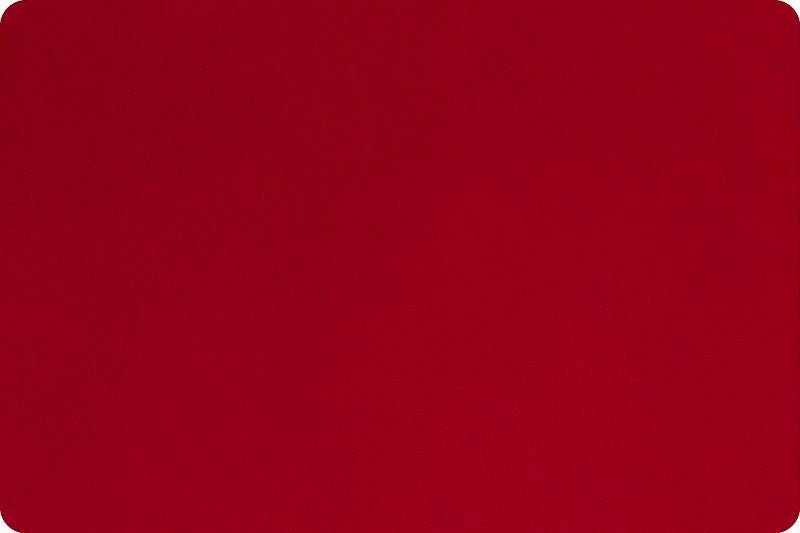 Shannon Fabrics Quilting Cuddle Solid Cardinal 1.5mm 45" Wide Minky Fabric - On Pins & Needles Quilting Co.