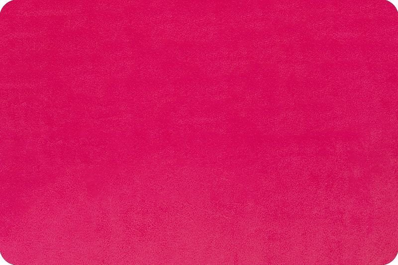 Shannon Fabrics Quilting Cuddle Solid Fuchsia 1.5mm 45" Wide Minky Fabric - On Pins & Needles Quilting Co.