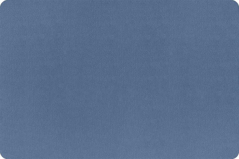 Shannon Fabrics Quilting Cuddle Solid Jeans 1.5mm 45" Wide Minky Fabric - On Pins & Needles Quilting Co.