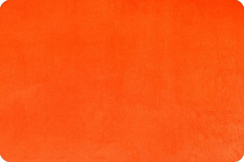 Shannon Fabrics Quilting Cuddle Solid Mandarin 1.5mm 45" Wide Minky Fabric - On Pins & Needles Quilting Co.