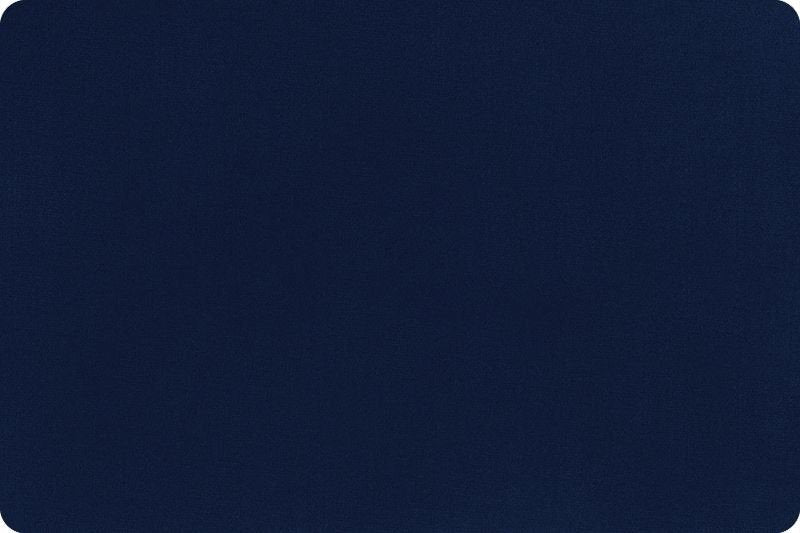 Shannon Fabrics Quilting Cuddle Solid Navy 1.5mm 45" Wide Minky Fabric - On Pins & Needles Quilting Co.