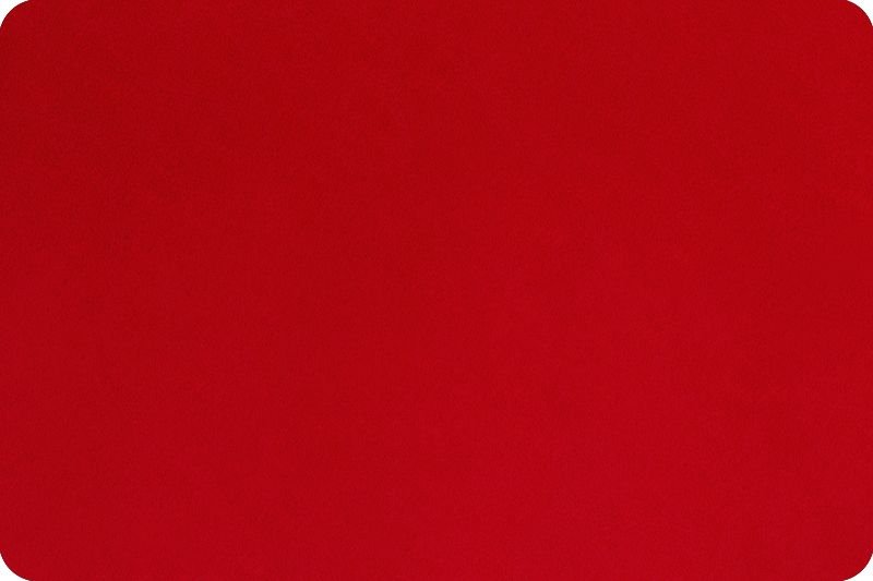 Shannon Fabrics Quilting Cuddle Solid Scarlet 1.5mm 45" Wide Minky Fabric - On Pins & Needles Quilting Co.