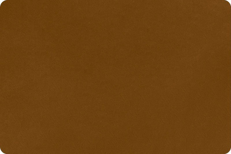 Shannon Fabrics Solid Cuddle 3 Caramel Minky Fabric - On Pins & Needles Quilting Co.