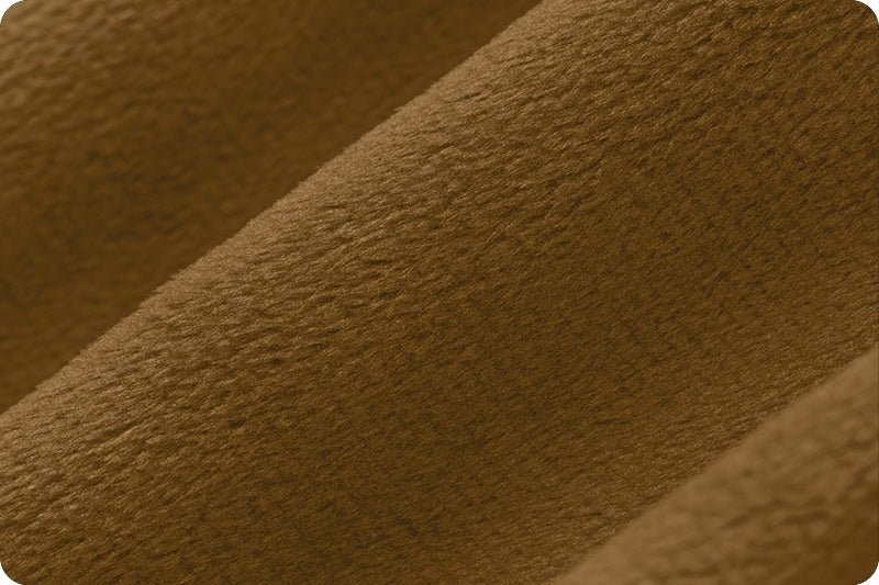 Shannon Fabrics Solid Cuddle 3 Caramel Minky Fabric - On Pins & Needles Quilting Co.