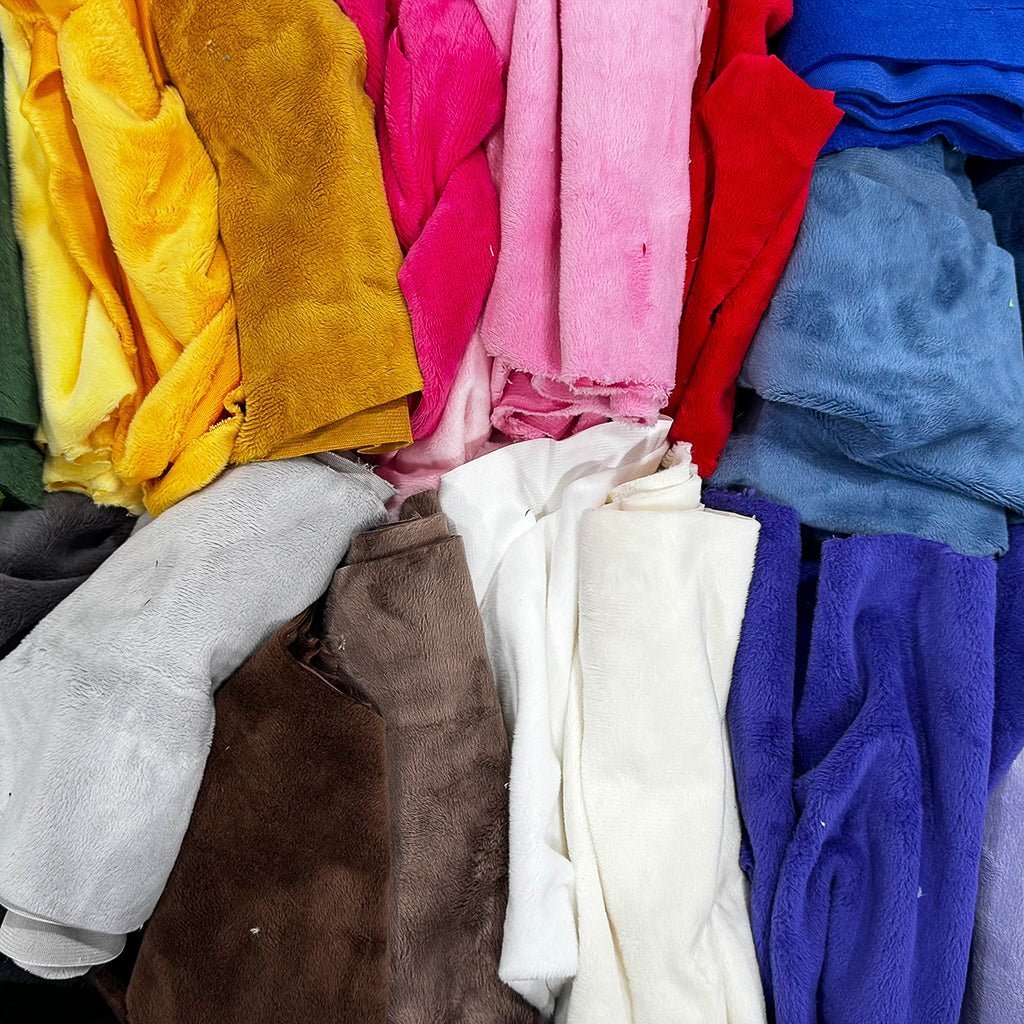 Shannon Fabrics Solid Cuddle 3 Minky Fabric 1 Pound Scrap Bag - On Pins & Needles Quilting Co.