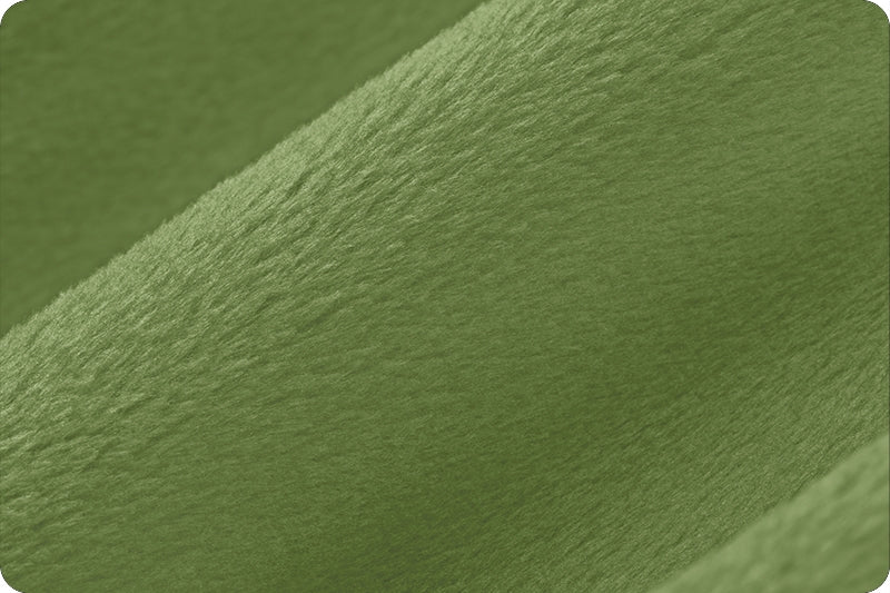 Shannon Fabrics Solid Cuddle 3 Olive Minky Fabric - On Pins & Needles Quilting Co.