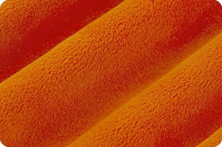 Shannon Fabrics Solid Cuddle 3 Orange Minky Fabric - On Pins & Needles Quilting Co.