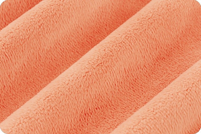 Shannon Fabrics Solid Cuddle 3 Papaya Minky Fabric - On Pins & Needles Quilting Co.