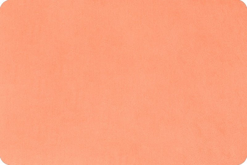 Shannon Fabrics Solid Cuddle 3 Papaya Minky Fabric - On Pins & Needles Quilting Co.
