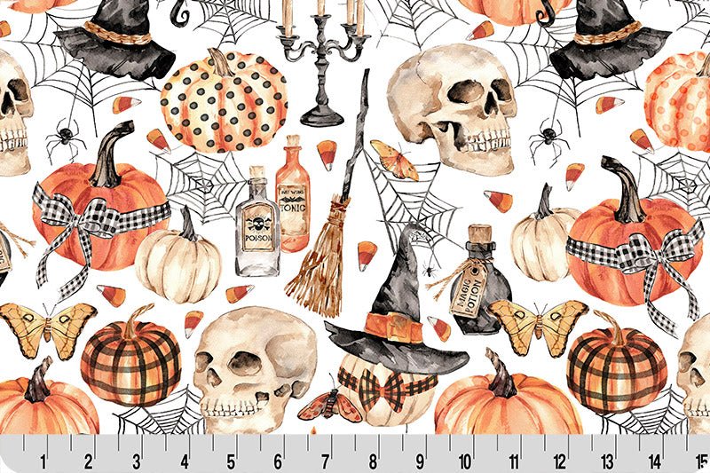 Shannon Fabrics Spellbound Digital Cuddle Rust Minky Fabric - On Pins & Needles Quilting Co.