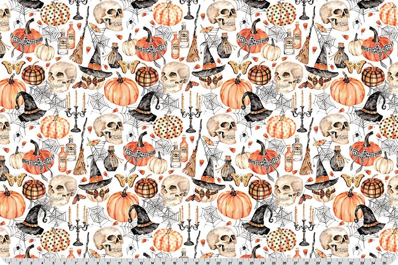 Shannon Fabrics Spellbound Digital Cuddle Rust Minky Fabric - On Pins & Needles Quilting Co.