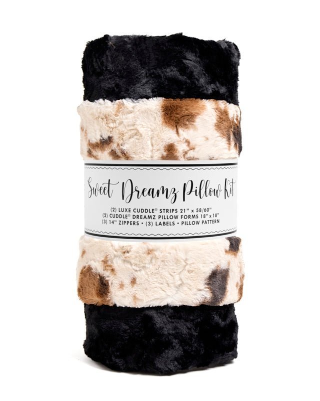 Shannon Fabrics Sweet Dreamz Pillow Kit Wild Pony Ivory/Brown - On Pins & Needles Quilting Co.