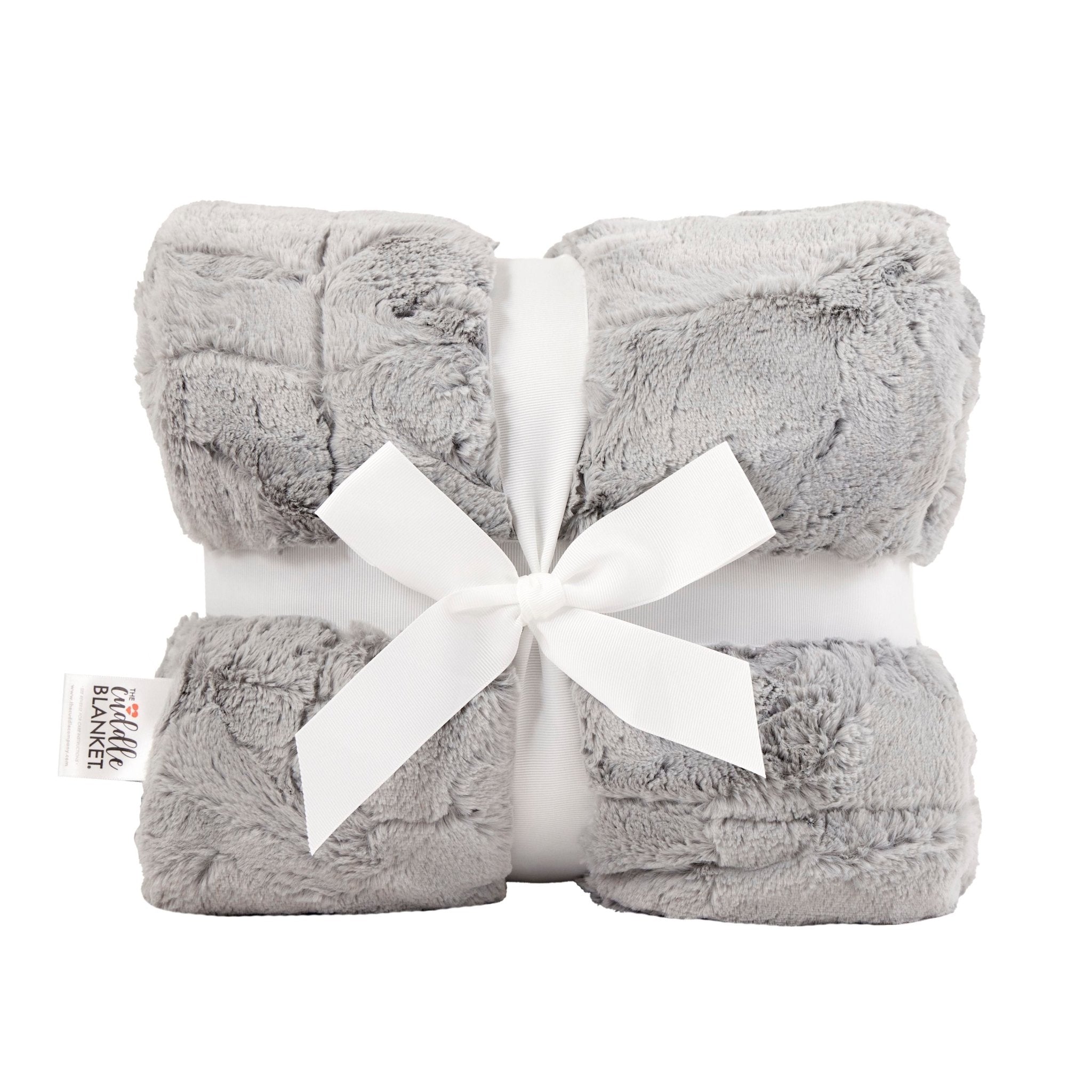 Shannon Fabrics The Cuddle Blanket Luxe Hide Silver Minky Blanket - On Pins & Needles Quilting Co.