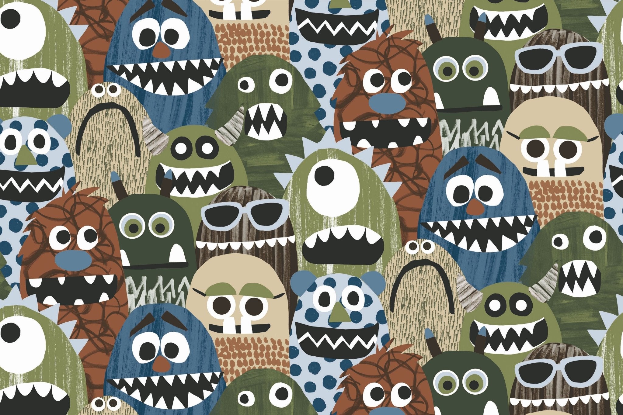 Shannon Fabrics Tickle Monster Digital Cuddle Loden Minky Fabric - On Pins & Needles Quilting Co.