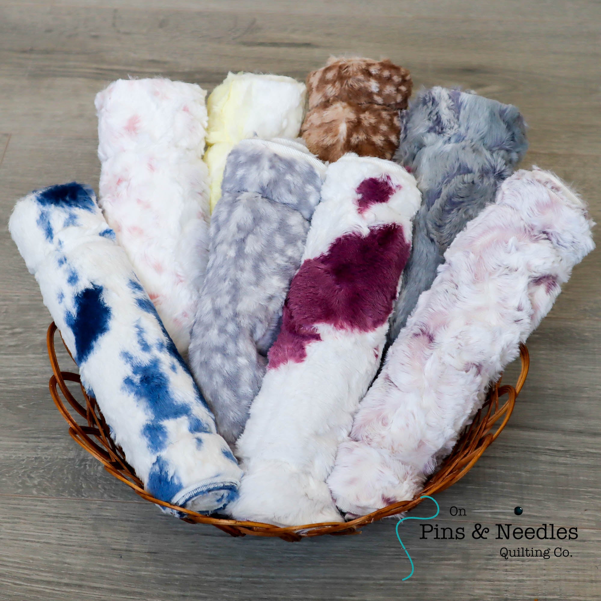 Shannon Fabrics 10" x 60" Luxe Cuddle Minky Fabric Strips (Animal) - On Pins & Needles Quilting Co.