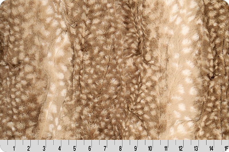 Shannon Fabrics 2 Yard Luxe Cuddle Cut Fawn Cappuccino Minky Fabric (60"x72") - On Pins & Needles Quilting Co.