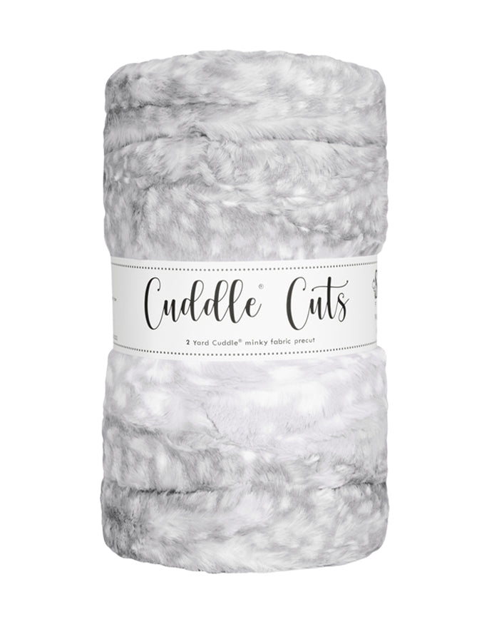 Shannon Fabrics 2 Yard Luxe Cuddle Cut Fawn Silver Minky Fabric (60"x72") - On Pins & Needles Quilting Co.