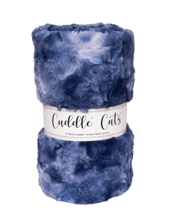Shannon Fabrics 2 Yard Luxe Cuddle Cut Galaxy Sapphire Minky Fabric (60"x72") - On Pins & Needles Quilting Co.