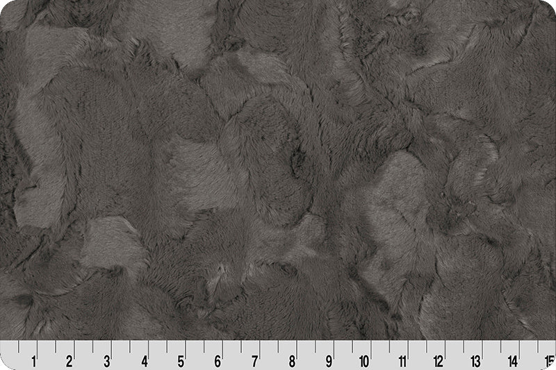 Shannon Fabrics 2 Yard Luxe Cuddle Cut Hide Charcoal Minky Fabric (60"x72") - On Pins & Needles Quilting Co.