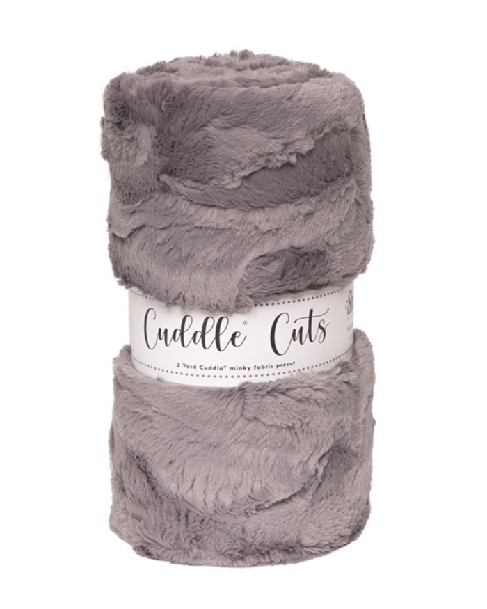 Shannon Fabrics 2 Yard Luxe Cuddle Cut Hide Graphite Minky Fabric (60"x72") - On Pins & Needles Quilting Co.