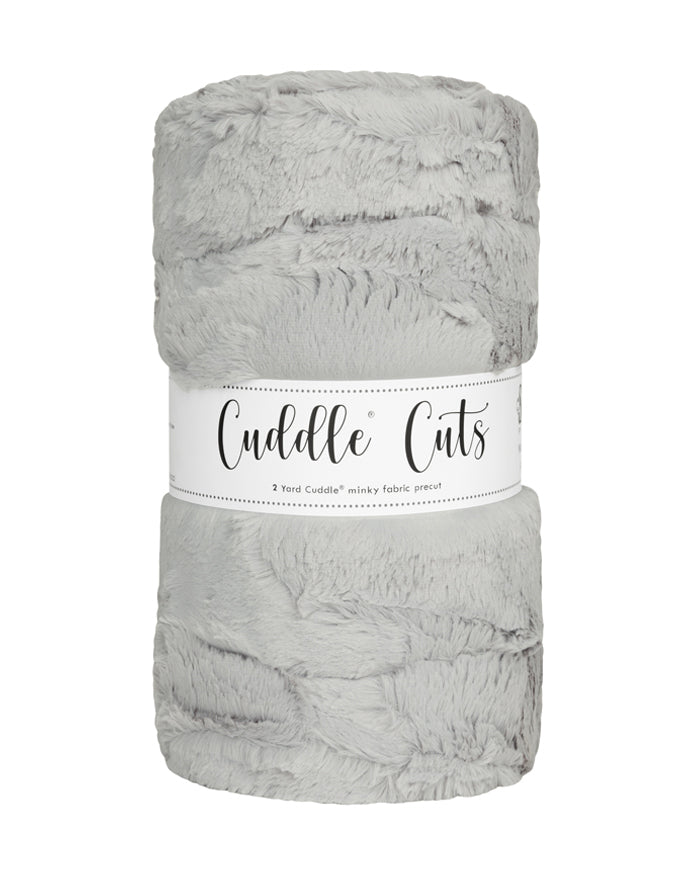 Shannon Fabrics 2 Yard Luxe Cuddle Cut Hide Silver Minky Fabric (60"x72") - On Pins & Needles Quilting Co.