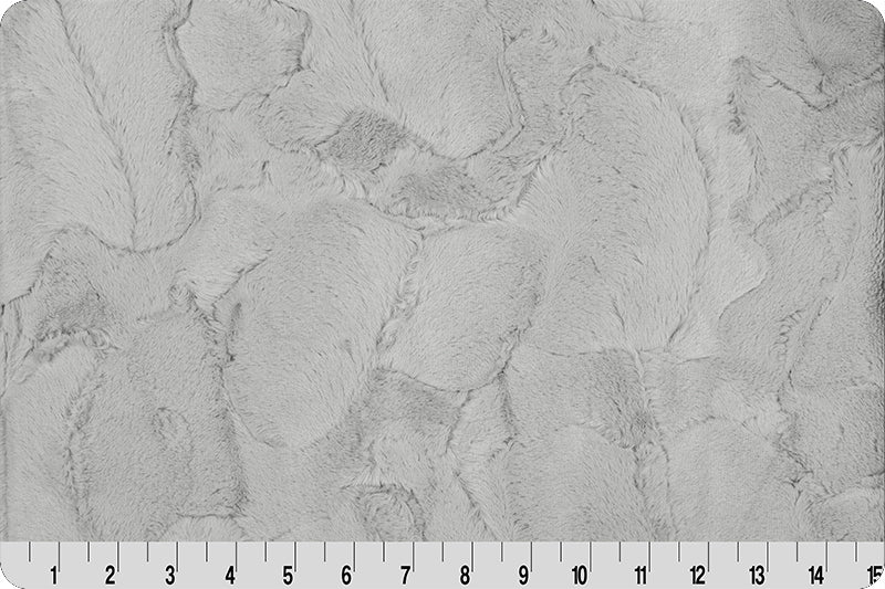 Shannon Fabrics 2 Yard Luxe Cuddle Cut Hide Silver Minky Fabric (60"x72") - On Pins & Needles Quilting Co.
