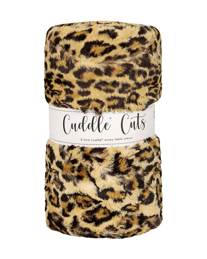 Shannon Fabrics 2 Yard Luxe Cuddle Cut Leopard Sand Minky Fabric (60"x72") - On Pins & Needles Quilting Co.