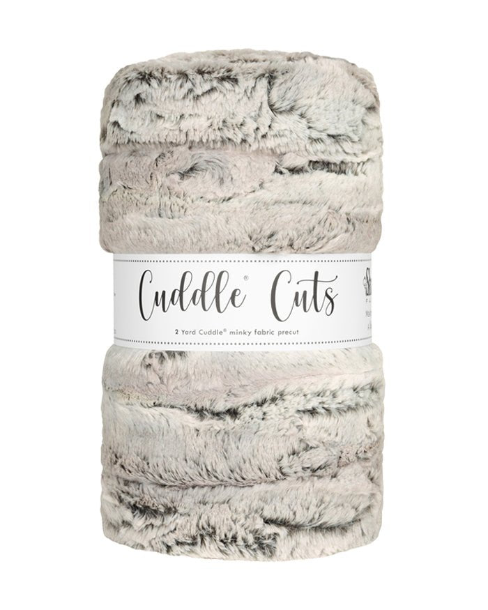 Shannon Fabrics 2 Yard Luxe Cuddle Cut Silver Fox Minky Fabric (60"x72") - On Pins & Needles Quilting Co.
