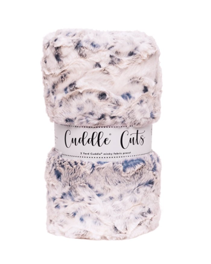 Shannon Fabrics 2 Yard Luxe Cuddle Cut Snowy Owl Navy Minky Fabric (60"x72") - On Pins & Needles Quilting Co.