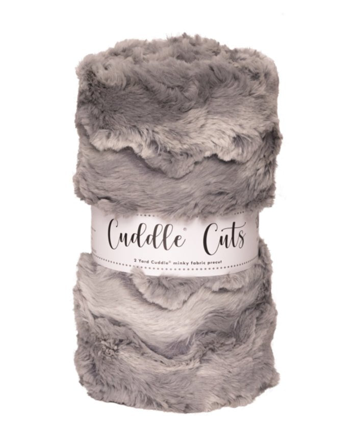 Shannon Fabrics 2 Yard Luxe Cuddle Cut Wild Rabbit Silver Minky Fabric (60"x72") - On Pins & Needles Quilting Co.