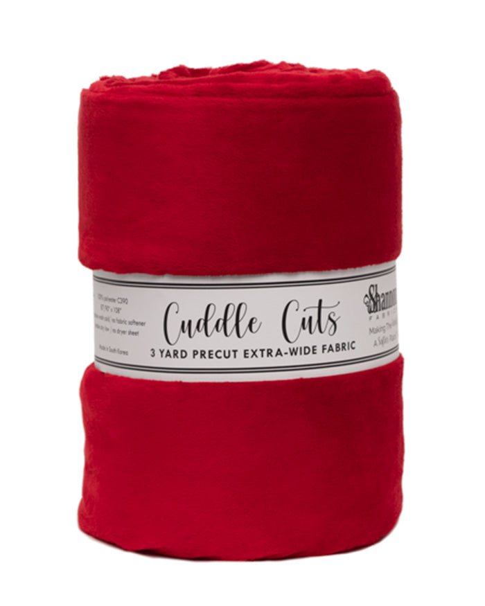 Shannon Fabrics 3 Yard Cuddle Cut Extra-Wide Cardinal Minky Fabric (90"x108") - On Pins & Needles Quilting Co.