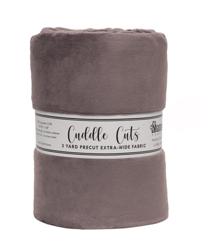 Shannon Fabrics 3 Yard Cuddle Cut Extra-Wide Charcoal Minky Fabric (90"x108") - On Pins & Needles Quilting Co.