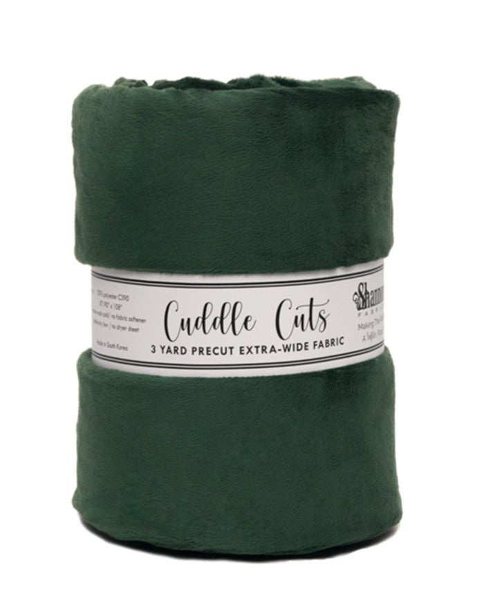 Shannon Fabrics 3 Yard Cuddle Cut Extra-Wide Evergreen Minky Fabric (90"x108") - On Pins & Needles Quilting Co.