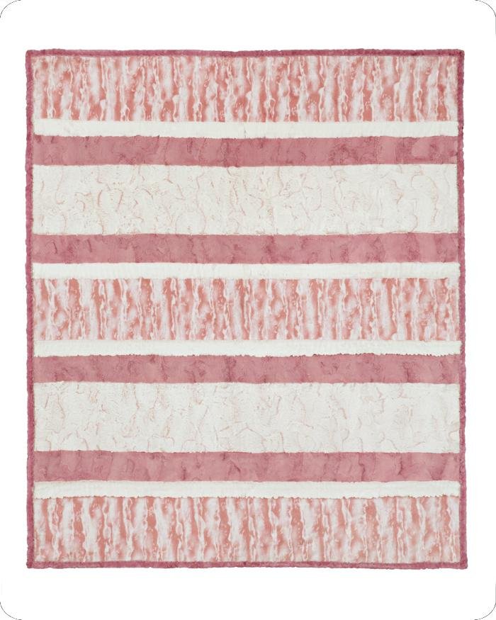 Shannon Fabrics Crazy 8 Rosalie Cuddle Minky Blanket Kit 58"x68" - On Pins & Needles Quilting Co.